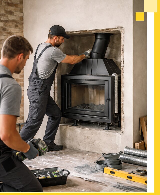 Установка каминных топок в Тутаеве: монтаж, подключение