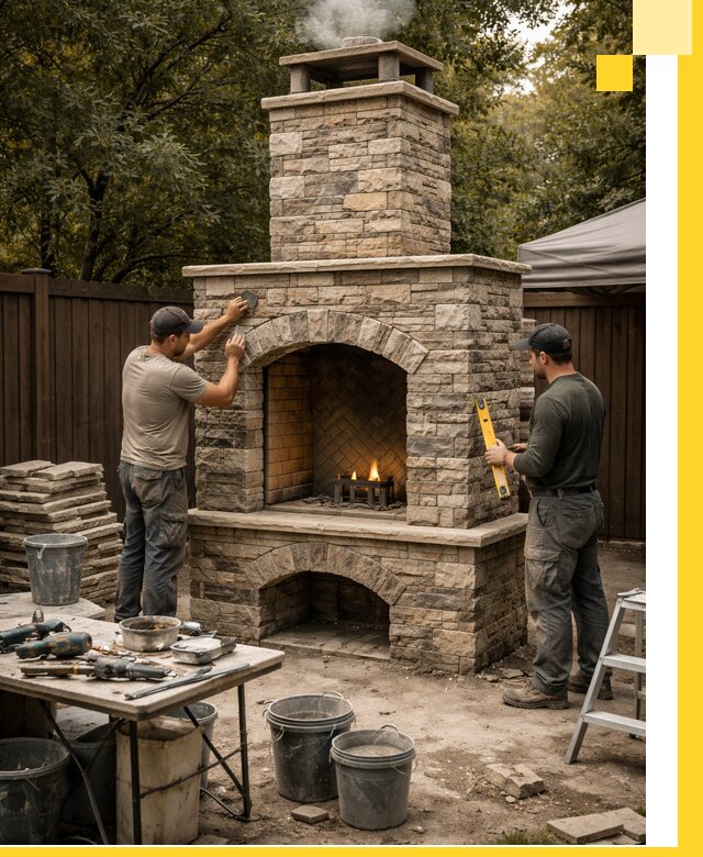 Проектирование и установка уличных каминов в Тутаеве