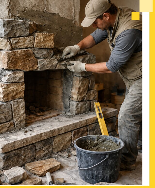 Изготовление и установка каменных каминов под ключ в Тутаеве