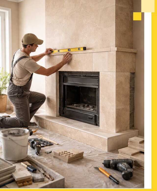 Установка и монтаж каминов в частном доме под ключ в Тутаеве