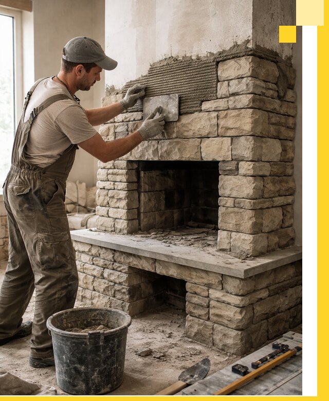 Строительство каминов под ключ в Тутаеве от проектирования до монтажа