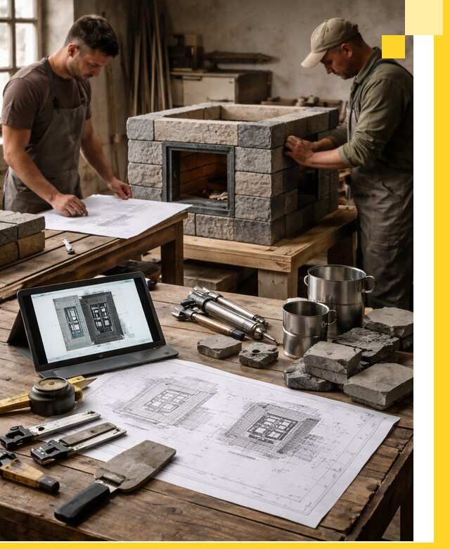 Разработка проектов печей с согласованием и монтажом в Тутаеве