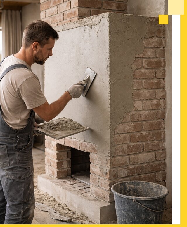 Отделка печей и облицовка каминов в Тутаеве под ключ