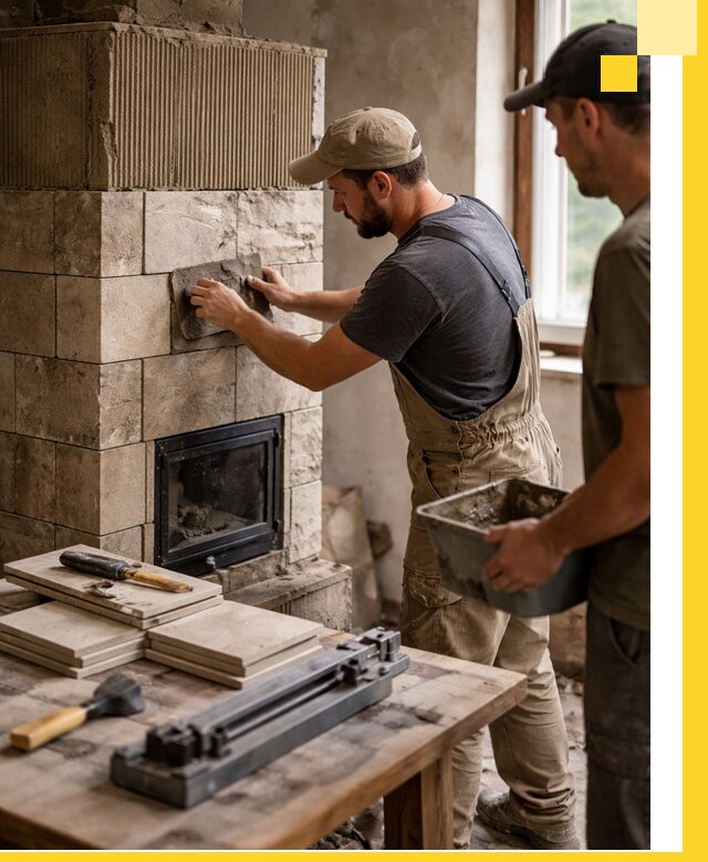 Профессиональная облицовка печей в Тутаеве: керамика и камень