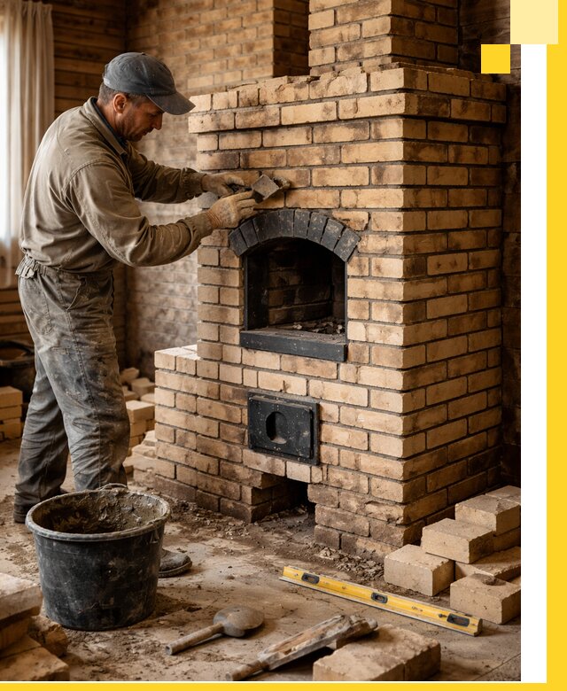 Кирпичные печи под ключ в Тутаеве: проектирование и кладка
