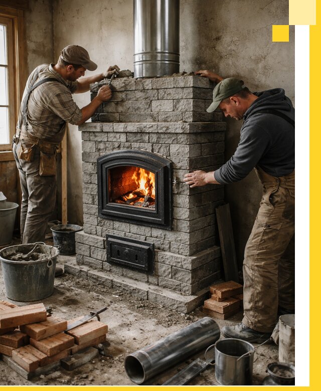 Производство, поставка и монтаж дровяных печей в Тутаеве