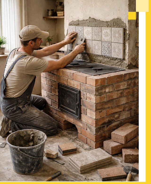 Печи с плитой на заказ монтаж гарантия и сервис в Тутаеве