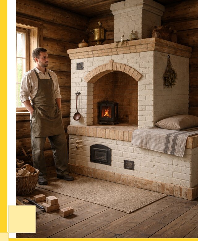 Русские печи с лежанкой под ключ в Тутаеве от 157260 р. ЭриданТтв