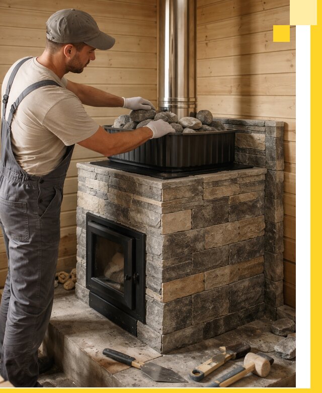 Печи для парной в Тутаеве, производство, монтаж и обслуживание