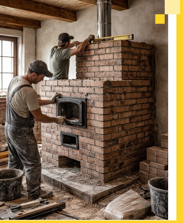 Печи для загородного дома под ключ в Тутаеве — монтаж и сервис