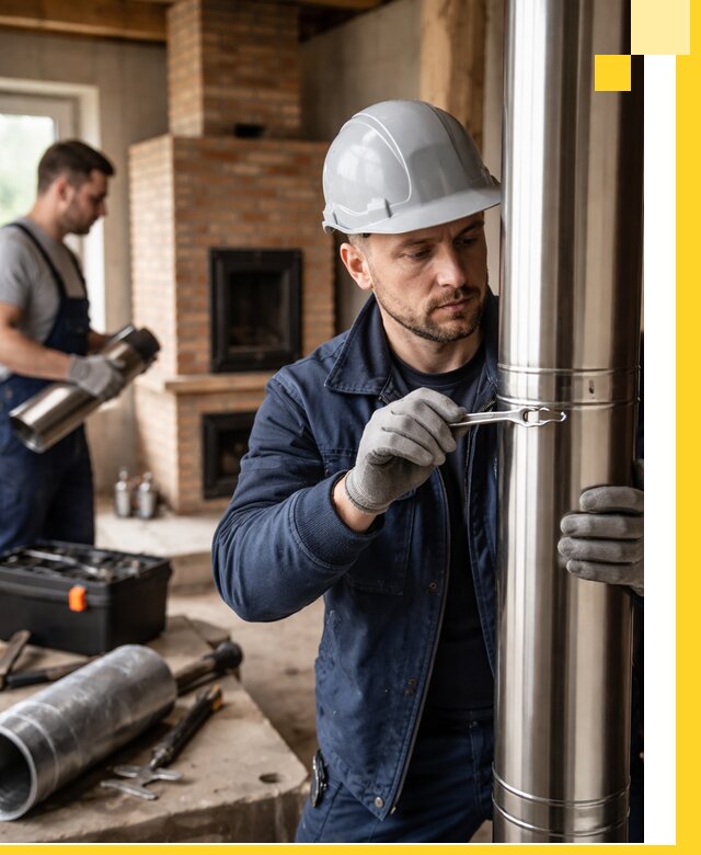 Профессиональный монтаж дымоходов для печей в Тутаеве