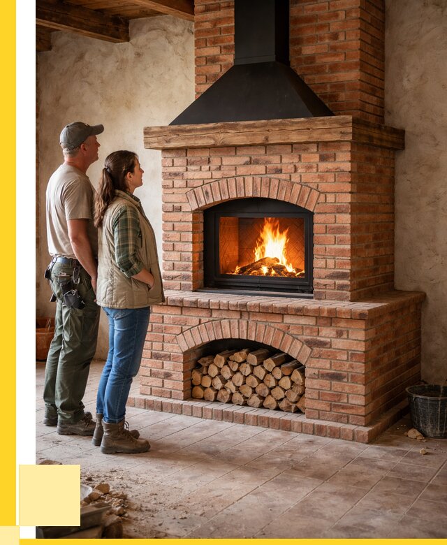 Печи камины из кирпича в Тутаеве от 125808 р. | ЭриданТтв