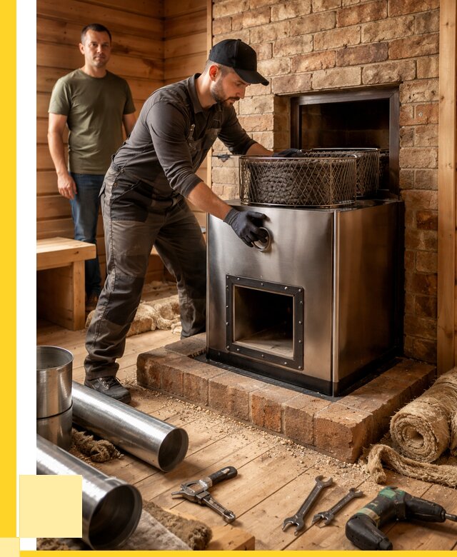 Монтаж банных печей под ключ в Тутаеве от 18871 р., ЭриданТтв