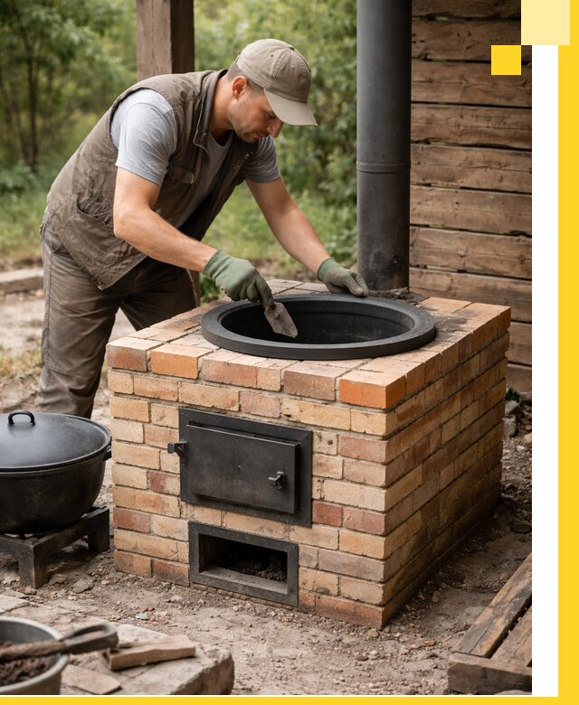 Изготовление и установка печей для казана в Тутаеве под ключ