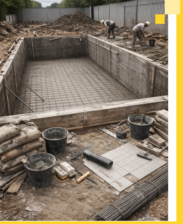 Строительство бассейнов под ключ в Тутаеве, дизайн и монтаж