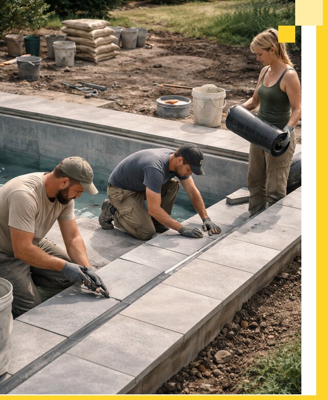 Строительство и монтаж уличных бассейнов под ключ в Тутаеве