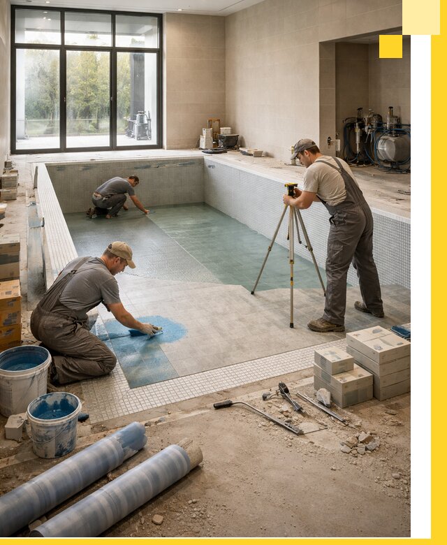 Проект и строительство закрытых бассейнов в Тутаеве под ключ