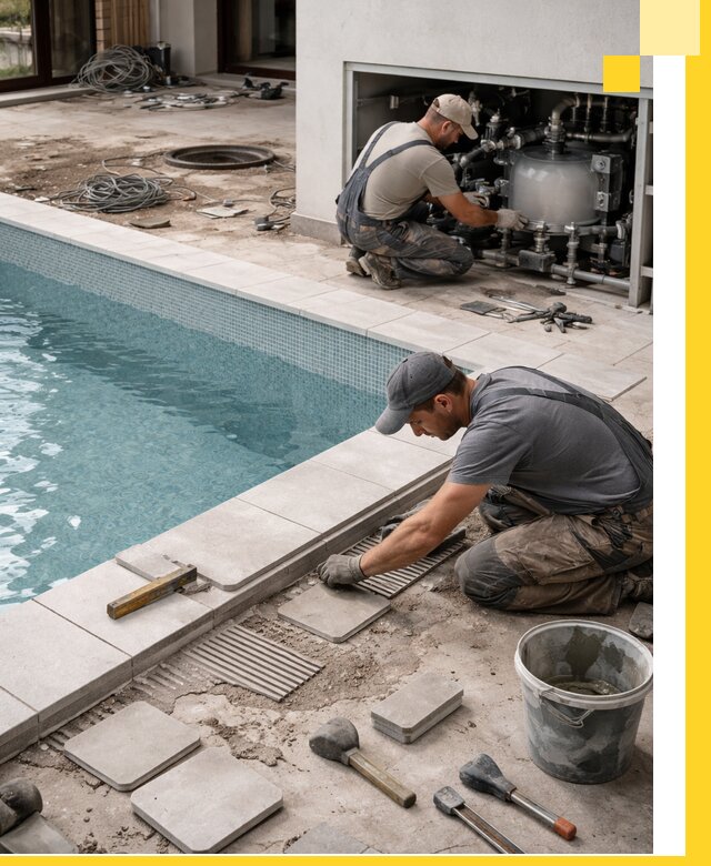 Строительство и монтаж бассейнов в коттедже в Тутаеве