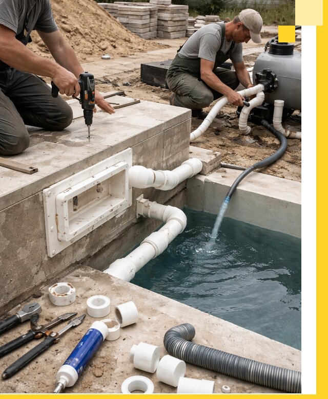 Строительство скиммерных бассейнов под ключ в Тутаеве