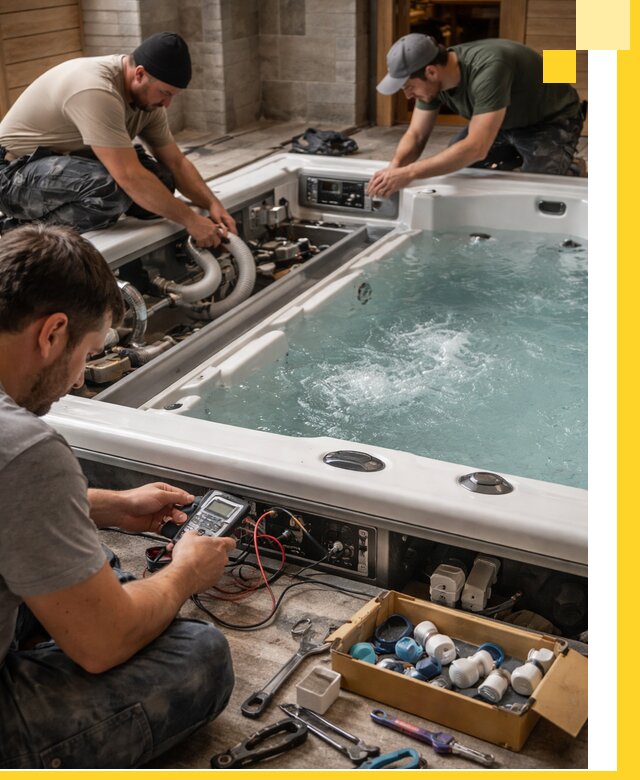 Гидромассажные бассейны под ключ в Тутаеве, дизайн и монтаж