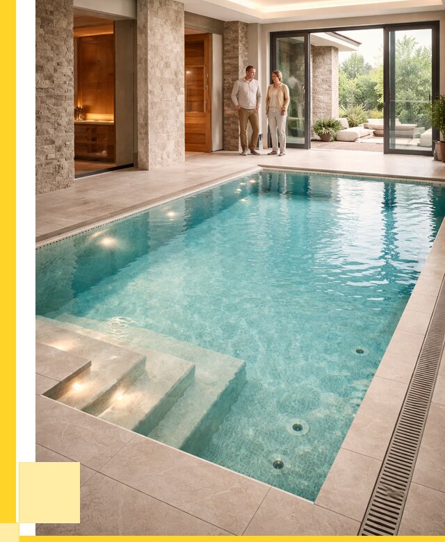 Бассейн во дворе в Тутаеве: проект, отделка от 1258080 р. | ЭриданТтв