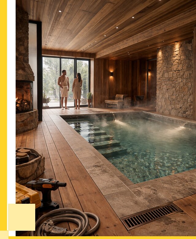 Проекты бань с бассейном под ключ в Тутаеве от 78630 р., ЭриданТтв