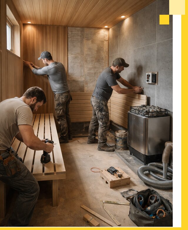 Сауны под ключ в Тутаеве, проектирование, строительство, отделка