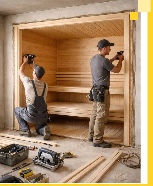 Монтаж саун под ключ в Тутаеве — проектирование и установка