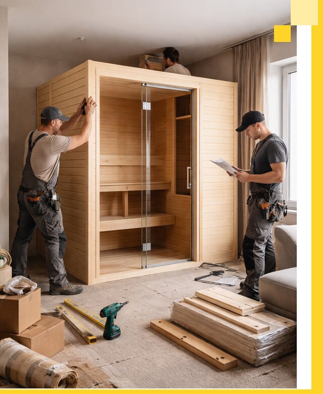 Установка и благоустройство саун в квартире в Тутаеве