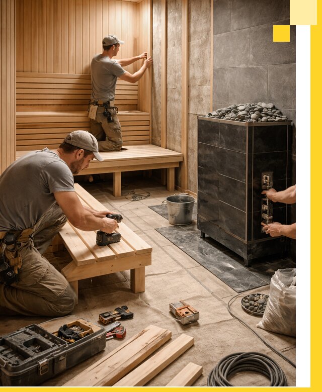 Дизайн и строительство интерьерных саун под ключ в Тутаеве