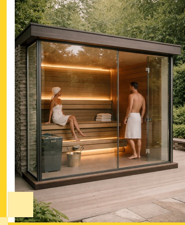 Сауна стеклянная и двери для сауны в Тутаеве от 262100 р. | ЭриданТтв