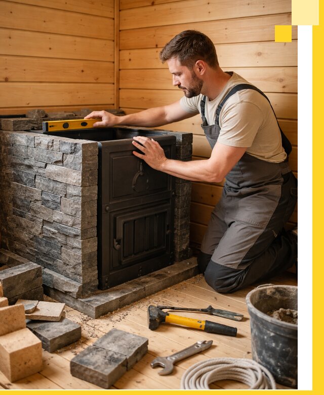 Производство и установка печей для саун под ключ в Тутаеве