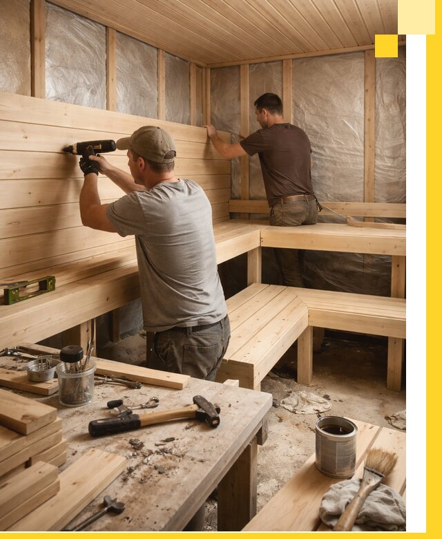 Профессиональная отделка бань и саун под ключ в Тутаеве