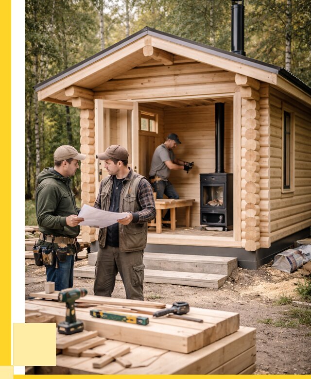 Монтаж бань под ключ в Тутаеве — от 209680 р. | ЭриданТтв