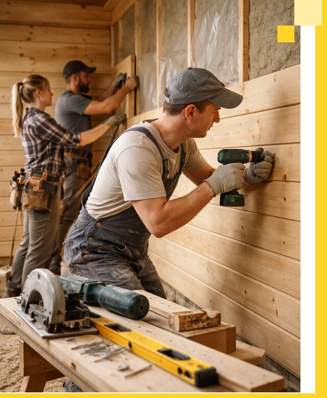 Обшивка бань под ключ в Тутаеве: отделка стен и потолков