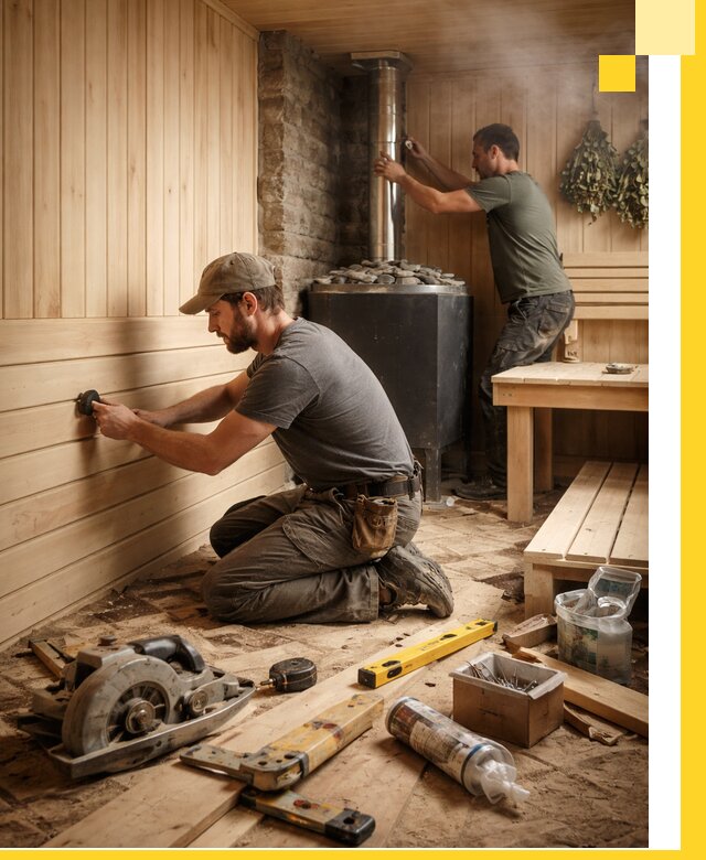 Полное строительство и оснащение парных под ключ в Тутаеве