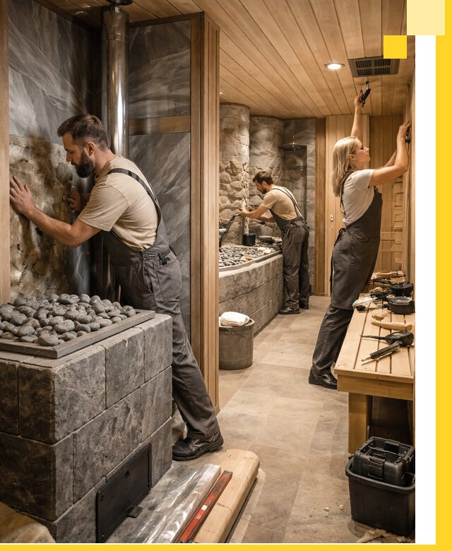 Строительство бань и SPA процедур в Тутаеве под ключ и отделкой