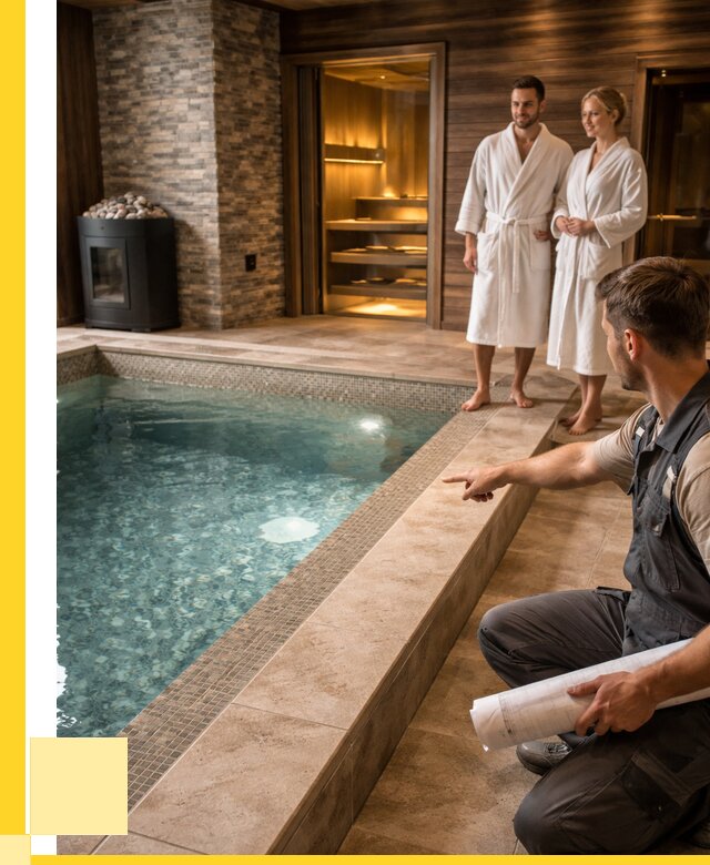 Проект бани с бассейном под ключ в Тутаеве от 68146 р. | ЭриданТтв