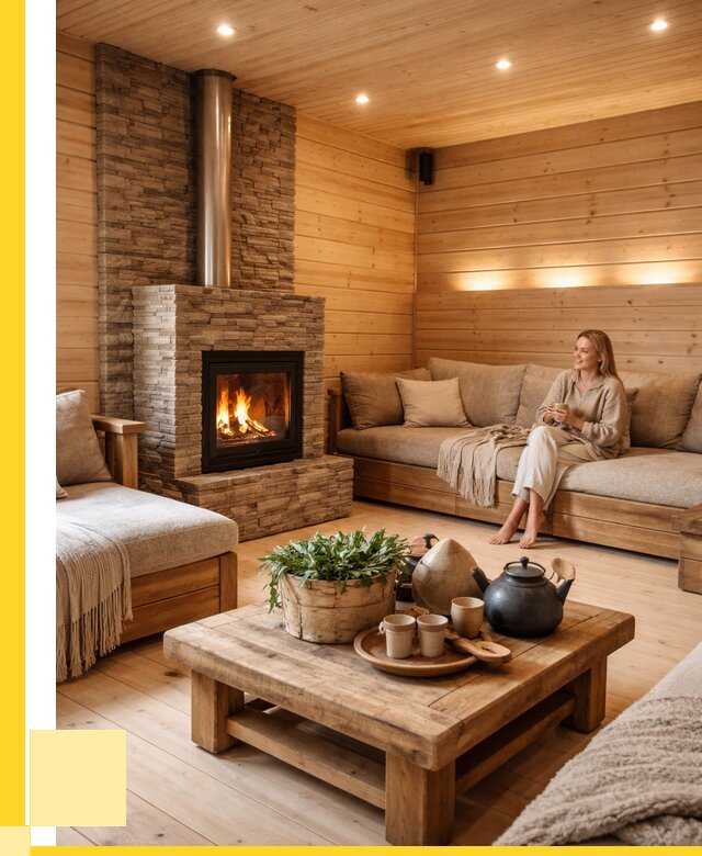 Проект бани с комнатой отдыха в Тутаеве от 36694 р. | ЭриданТтв