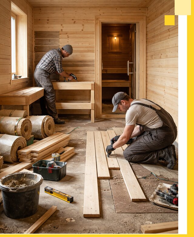 Индивидуальный проект бани с комнатой отдыха под ключ в Тутаеве