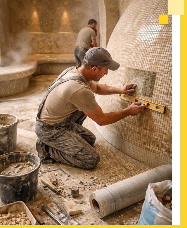 Хамам под ключ в Тутаеве: проектирование, строительство, отделка