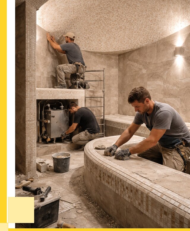 Монтаж хамамов под ключ в Тутаеве от 262100 р. ЭриданТтв