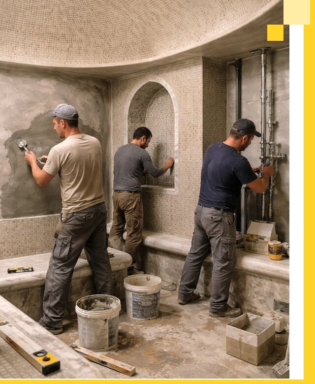 Профессиональный монтаж хамамов под ключ в Тутаеве с гарантией