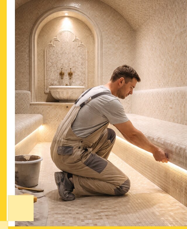 Отделка хамамов под ключ в Тутаеве от 5766 р. | ЭриданТтв