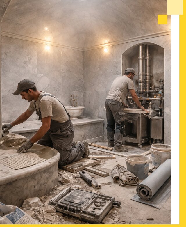 Строительство турецких бань хаммам под ключ в Тутаеве