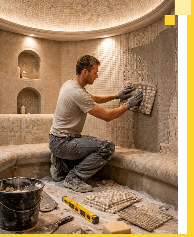 Устройство и монтаж домашнего хамама под ключ в Тутаеве