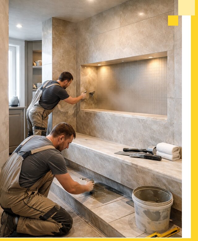 Профессиональное строительство хамама в квартире в Тутаеве