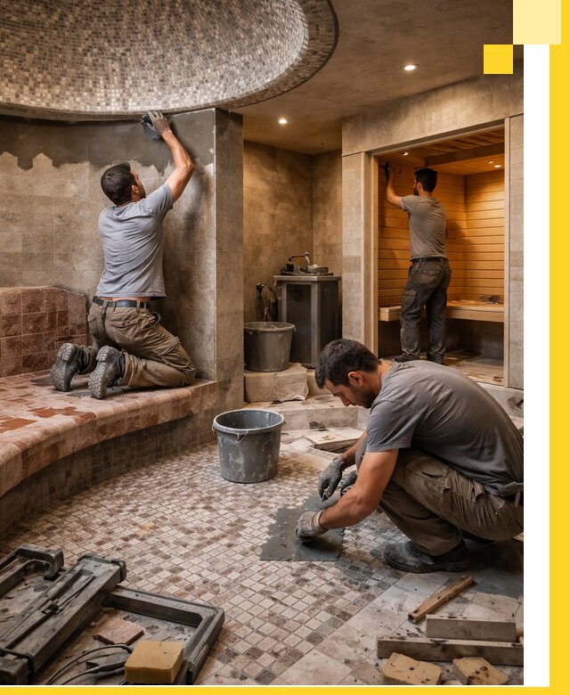 Проект и строительство хамама бани и сауны под ключ в Тутаеве