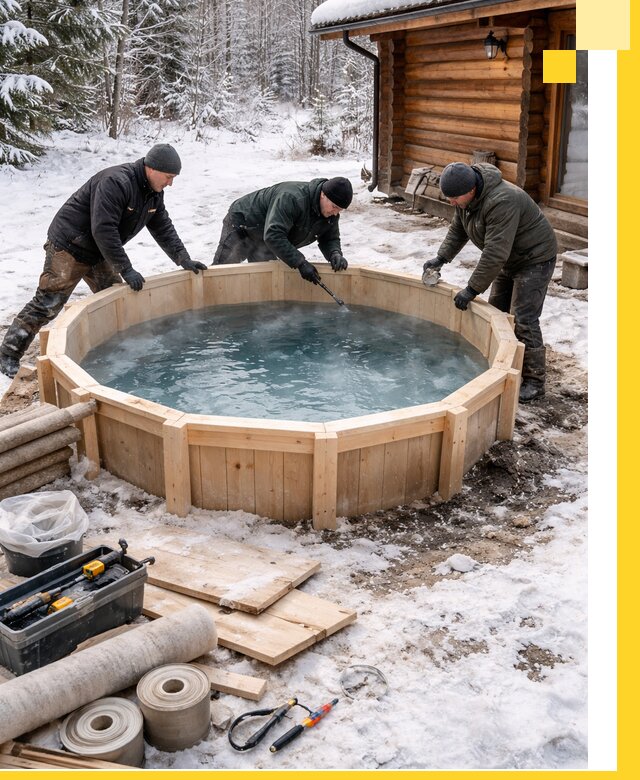 Изготовление и установка ледяных купелей под ключ в Тутаеве