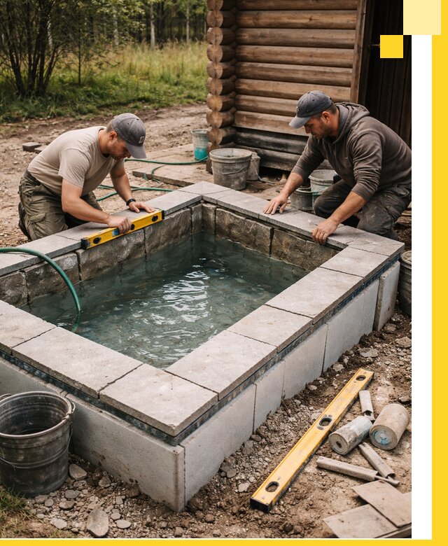 Изготовление и установка холодных купелей под ключ в Тутаеве